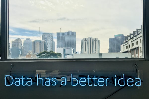 Image the words data has a better idea